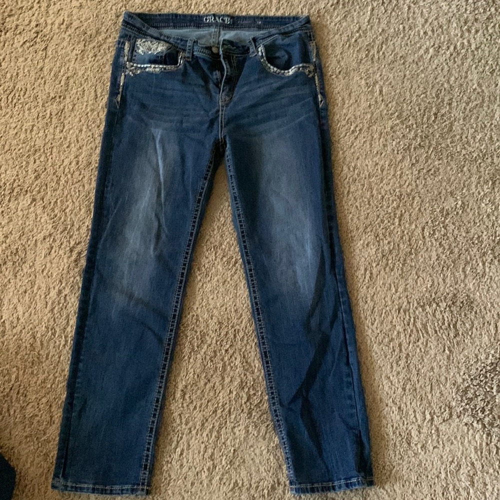 Grace Dark wash skinny jeans